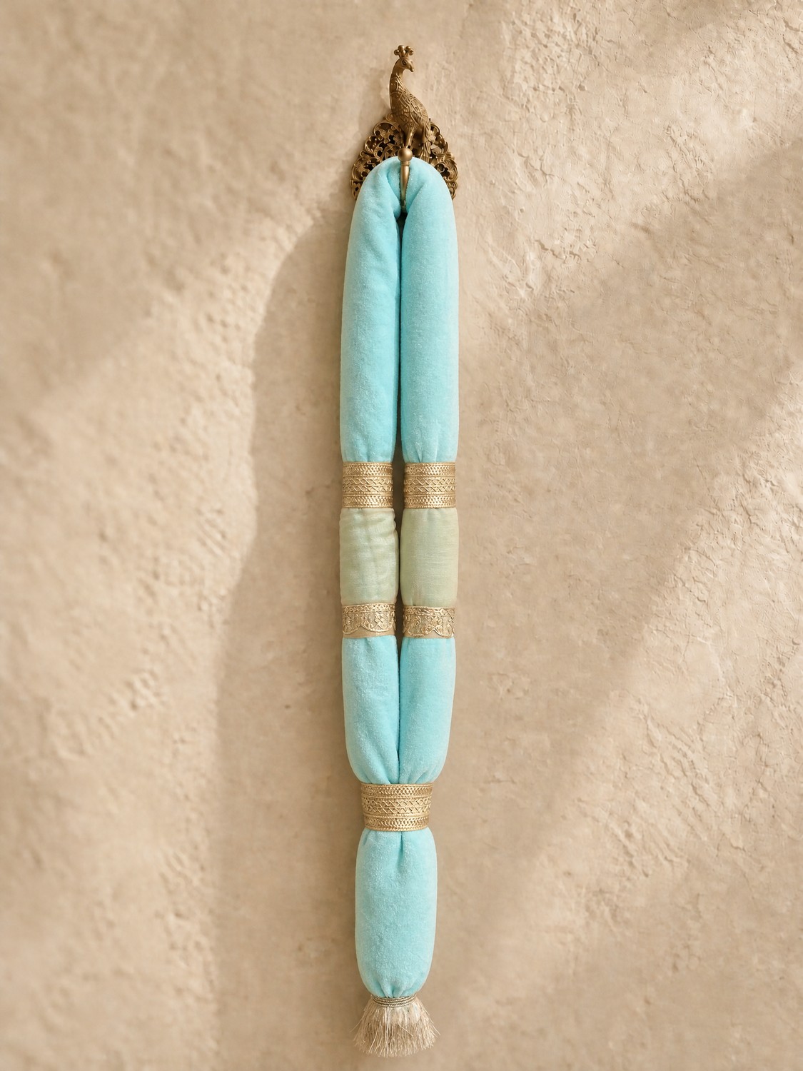 The Mulla Maala — teal soft cotton terry garland
