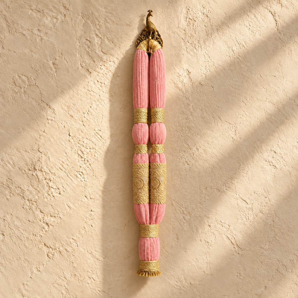 The Nilah Maala by White Flowerr, cotton muslin ceremonial towel garland