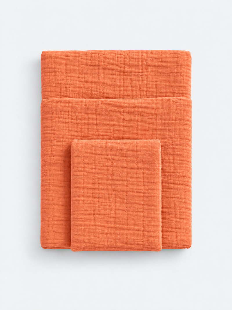 Peach Fizz towel colourway swatch