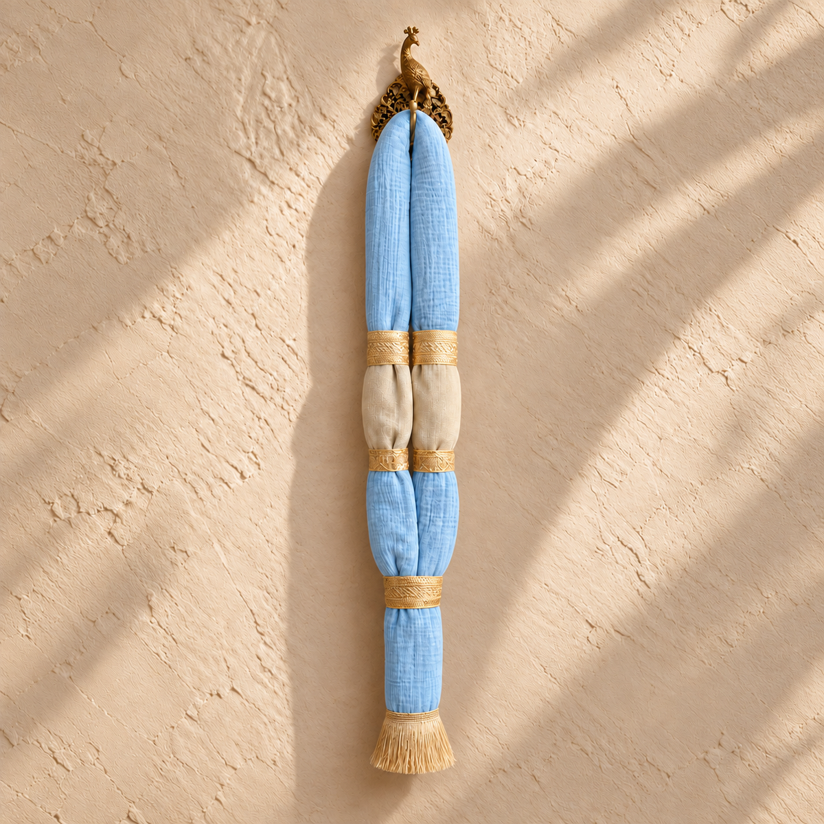 The Tharang Maala by White Flowerr, cotton muslin ceremonial towel garland